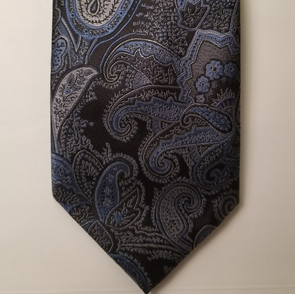 Adolfo Other - Blue paisley necktie